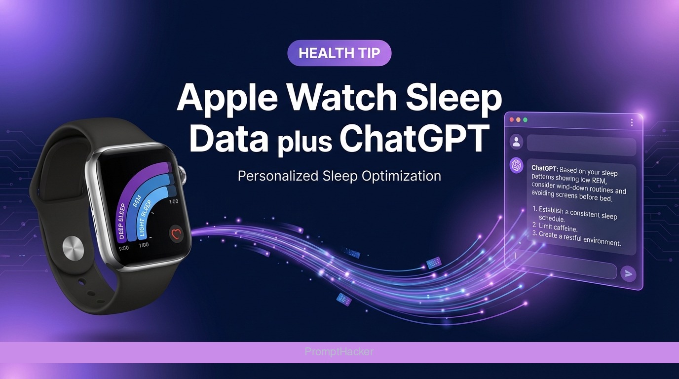Use Apple Watch Sleep Data + ChatGPT for Personalized Sleep Optimization