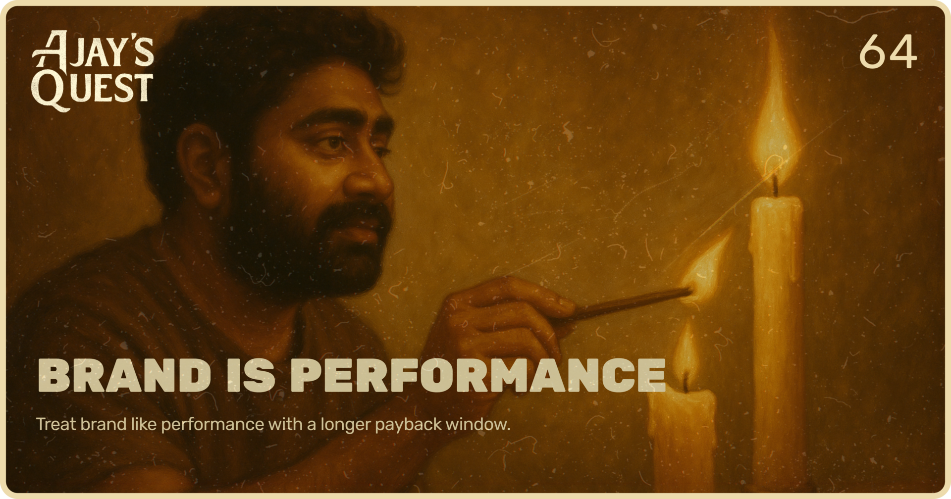 Brand Is Performance - Just Slower