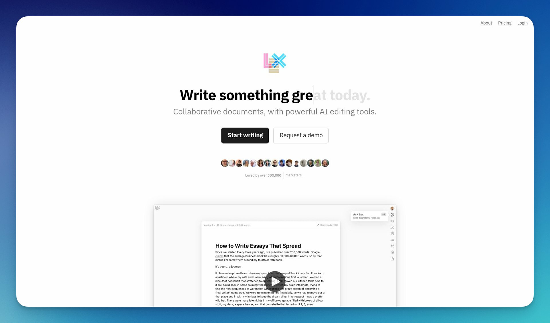 Lex : เมื่อ AI ไม่ได้มาแทนที่ แต่มาเป็นเพื่อนคู่คิดในงานเขียน