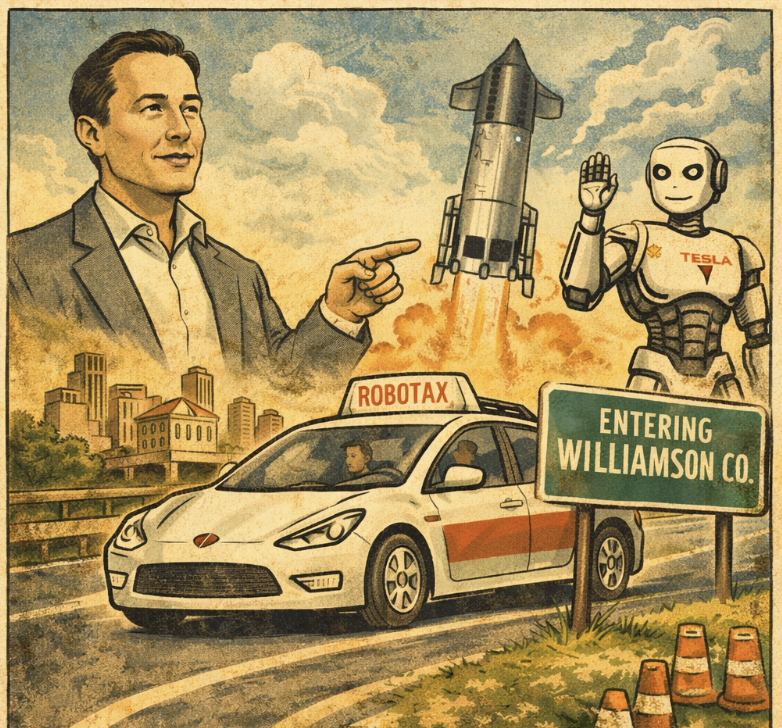 Elon Musk Says Self Driving Is Solved. Central Texas Will Be the Testing Ground.