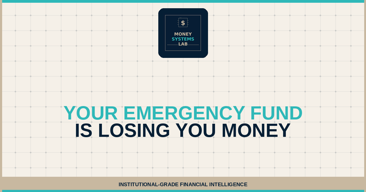 Your Emergency Fund Is Losing You Money
