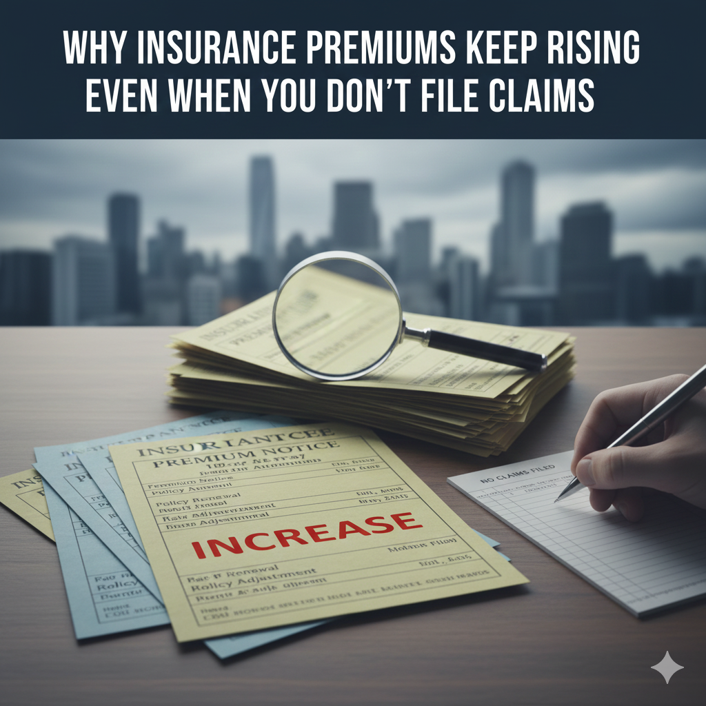Why Insurance Premiums Keep Rising Even When You Don’t File Claims