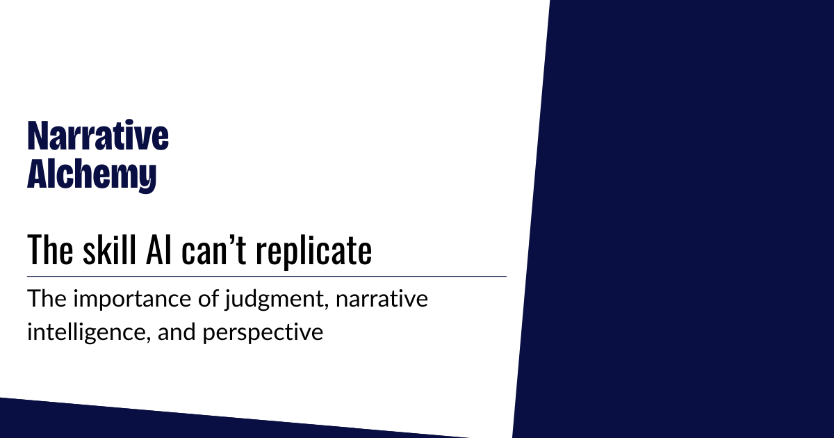 The skill AI cannot replicate