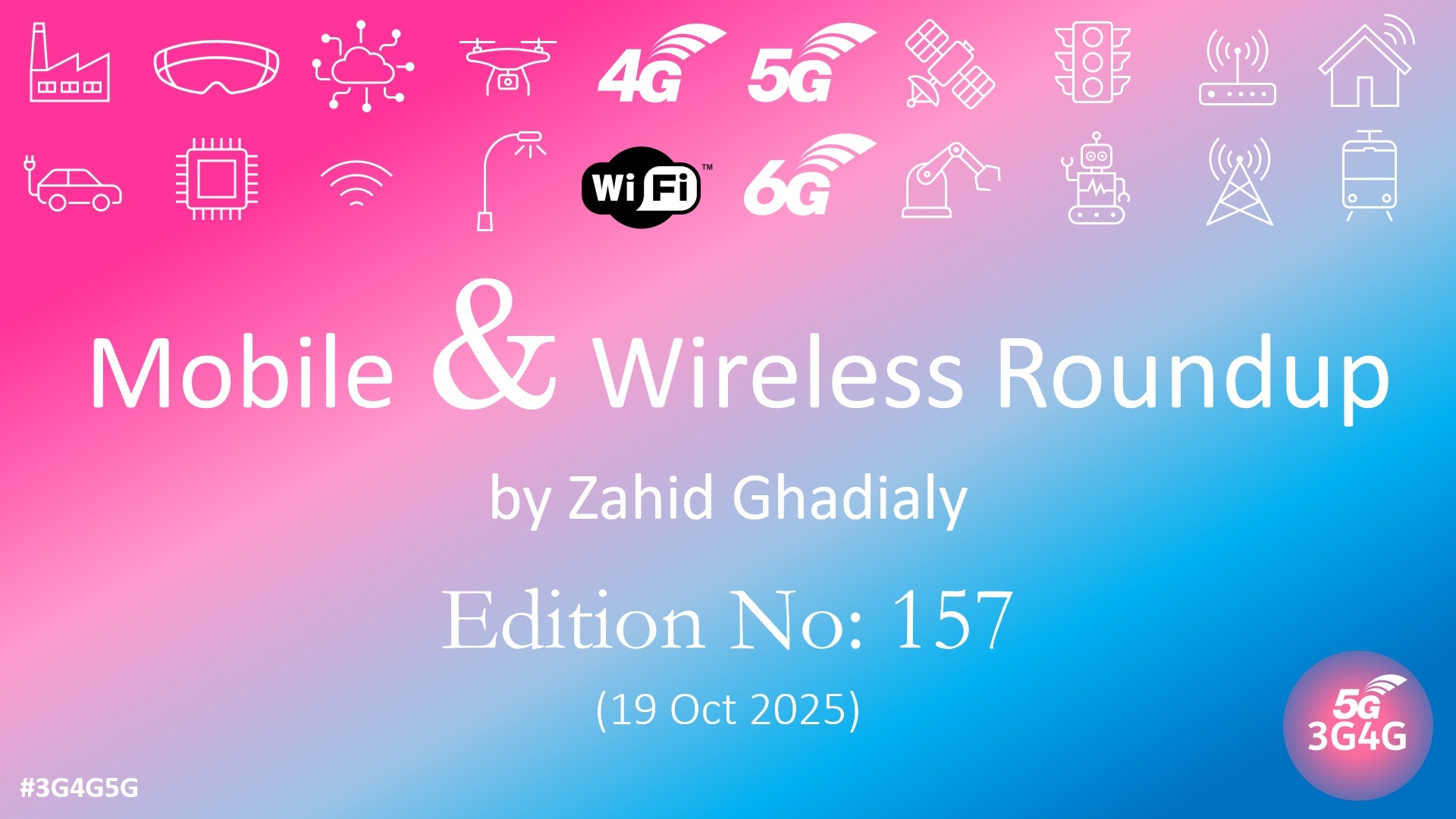 Mobile & Wireless Roundup No. 157