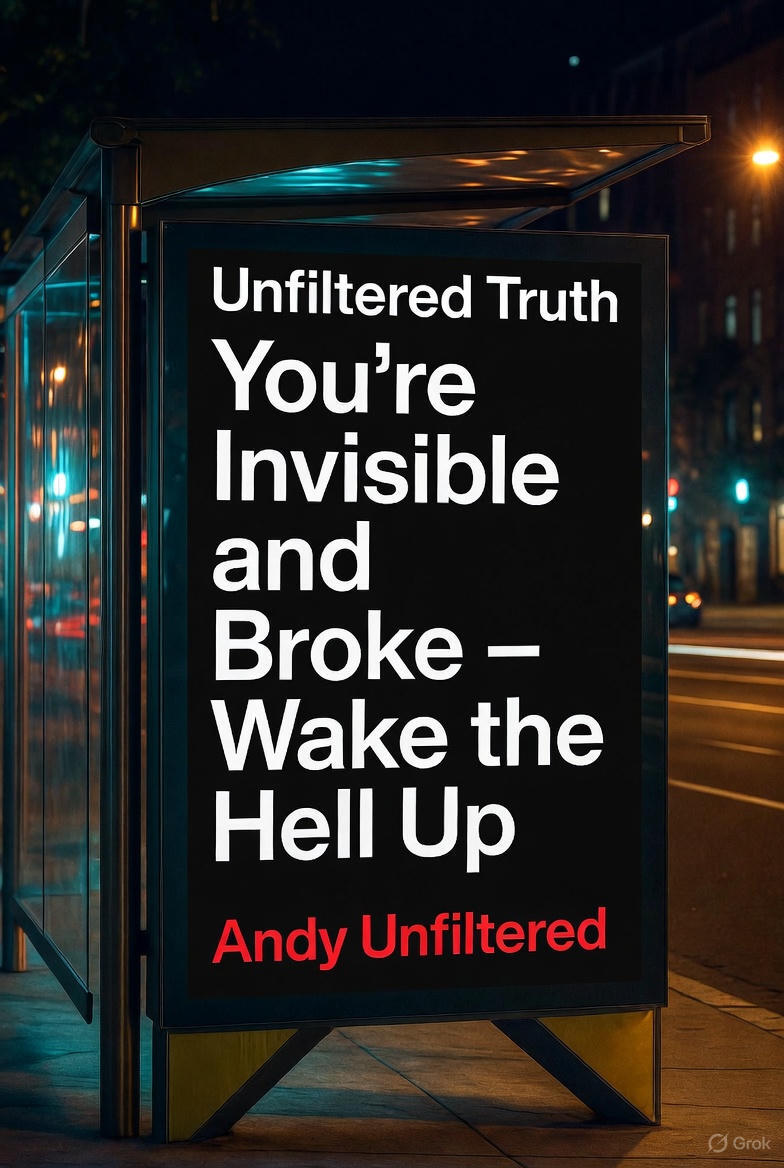 Unfiltered Truth: You're Invisible and Broke – Wake the Hell Up