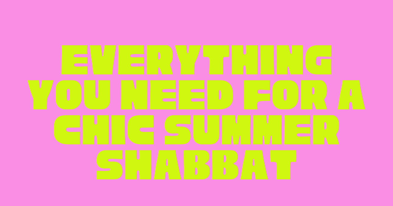 Your Chic Summer Shabbat Table