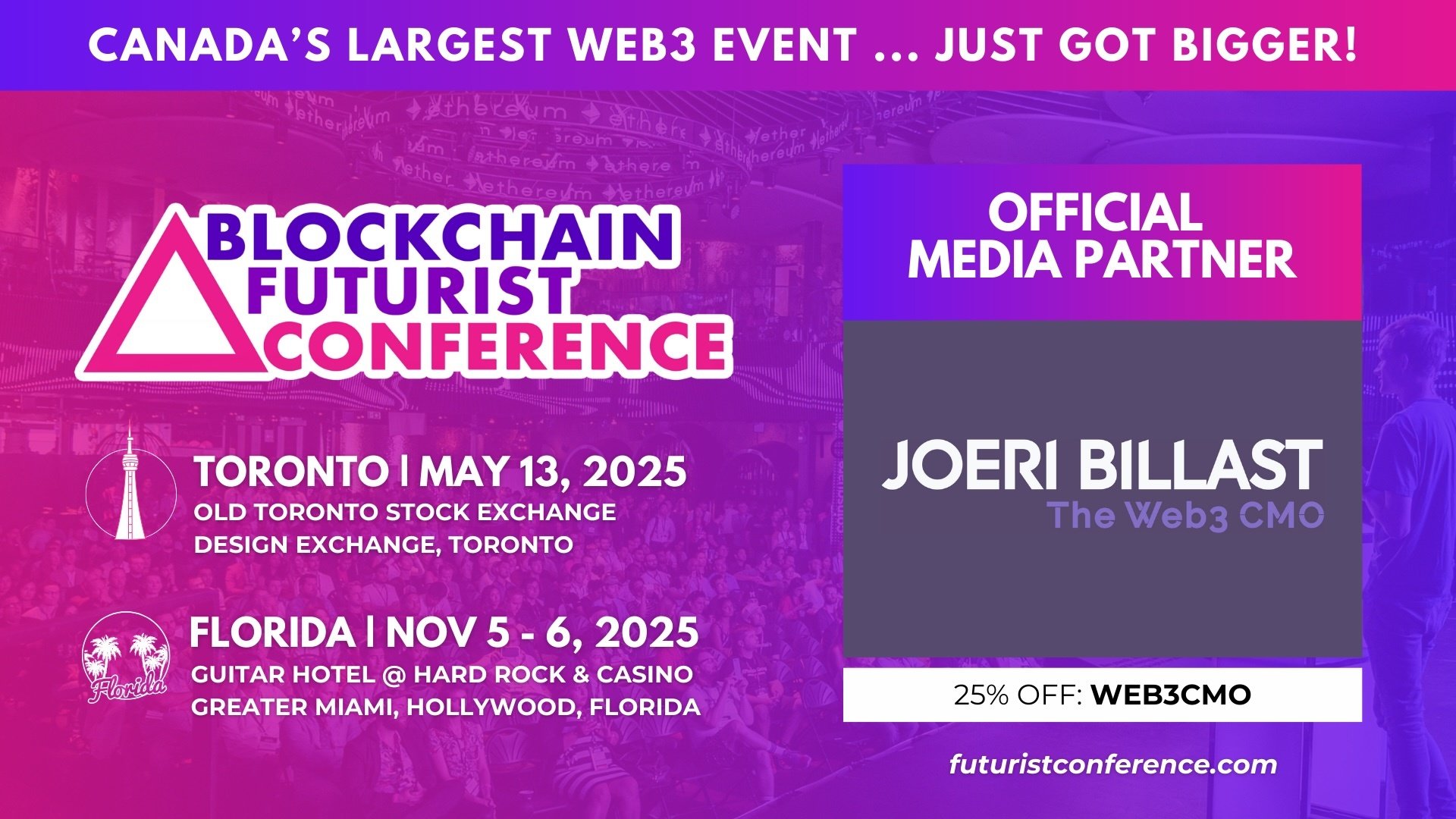 Exclusive Discount Inside: Your Pass to Blockchain Futurist Conference 2025
