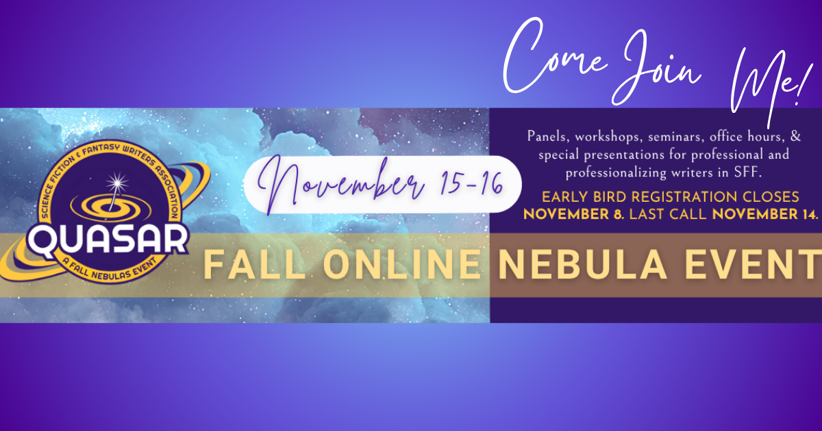 Quasar: SFWA's Fall Online Nebula Event