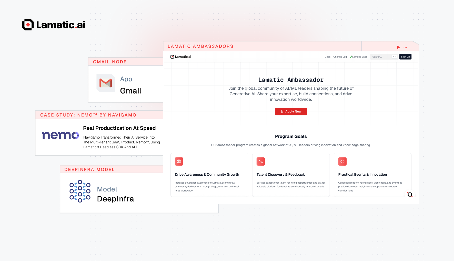 Gmail Integration, DeepInfra Models, Lamatic Ambassador Program