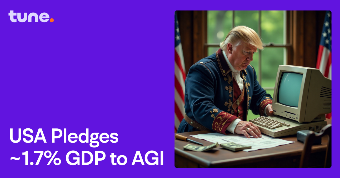 🦅USA Pledges ~1.7% GDP to AGI