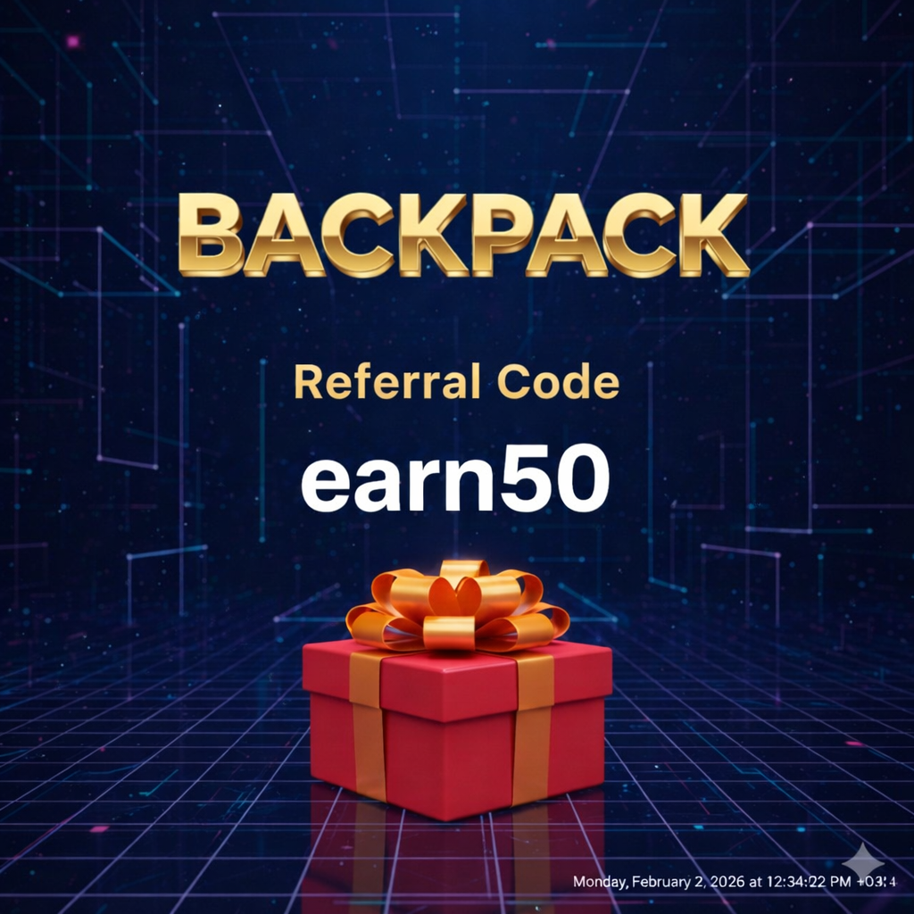 رمز الإحالة BackPack: earn50