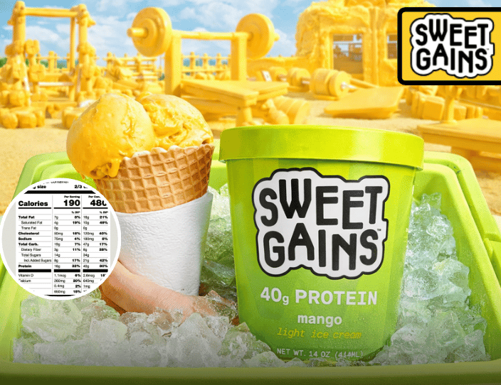 Sweet Gains Has Released A New Mango Flavored Protein Ice Cream