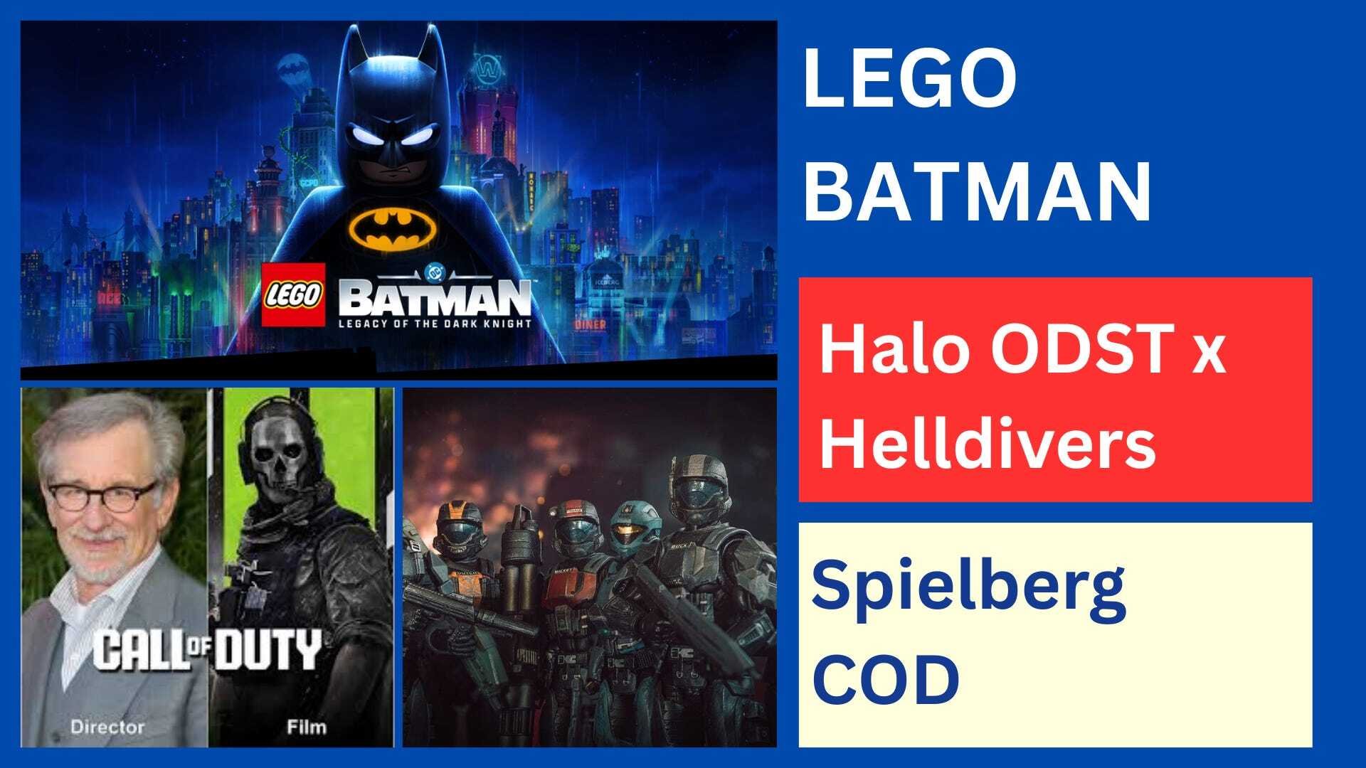 🗝️Bosskey Newsletter 48 - LEGO Batman, Halo ODST in Helldivers 2, Call of Duty pass Spielberg