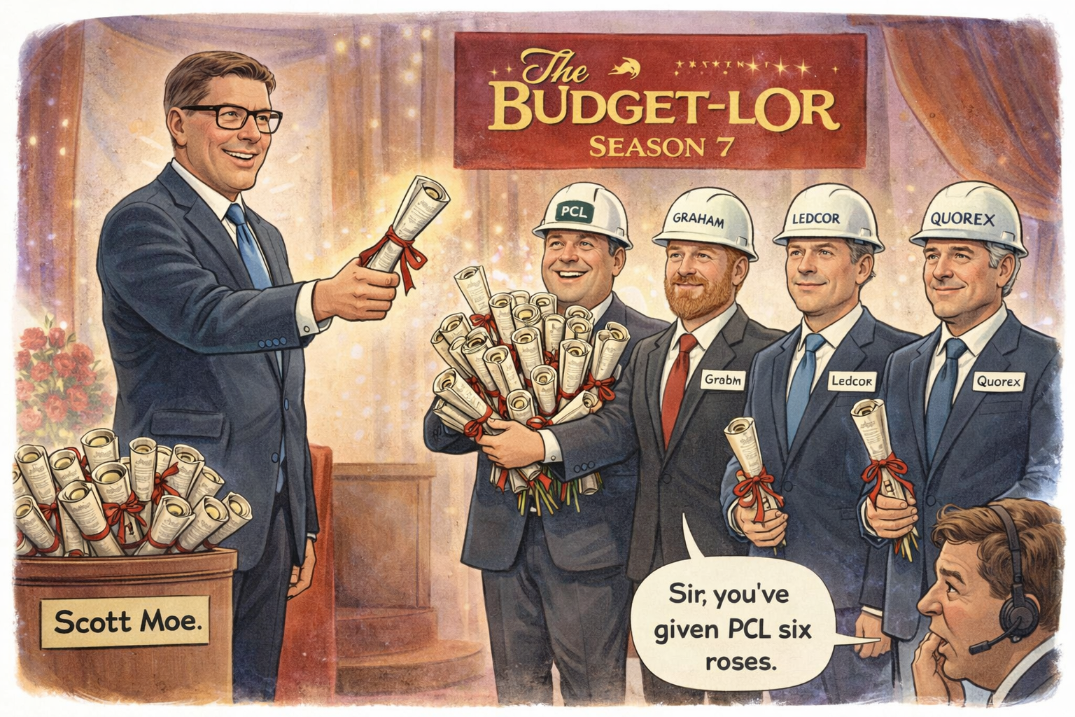 Saskchewan's Budget With Addresses On It.