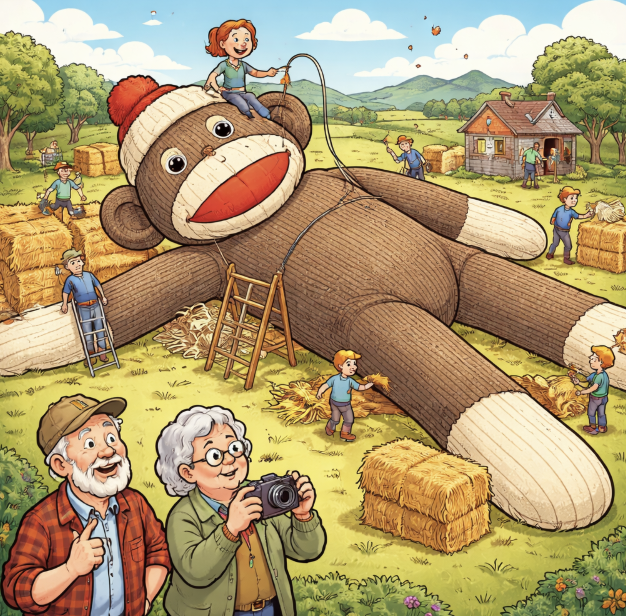 Scotland Builds a Sock Monkey the Size of a Building