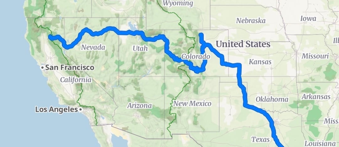 County Quest: California to Texas (V2)