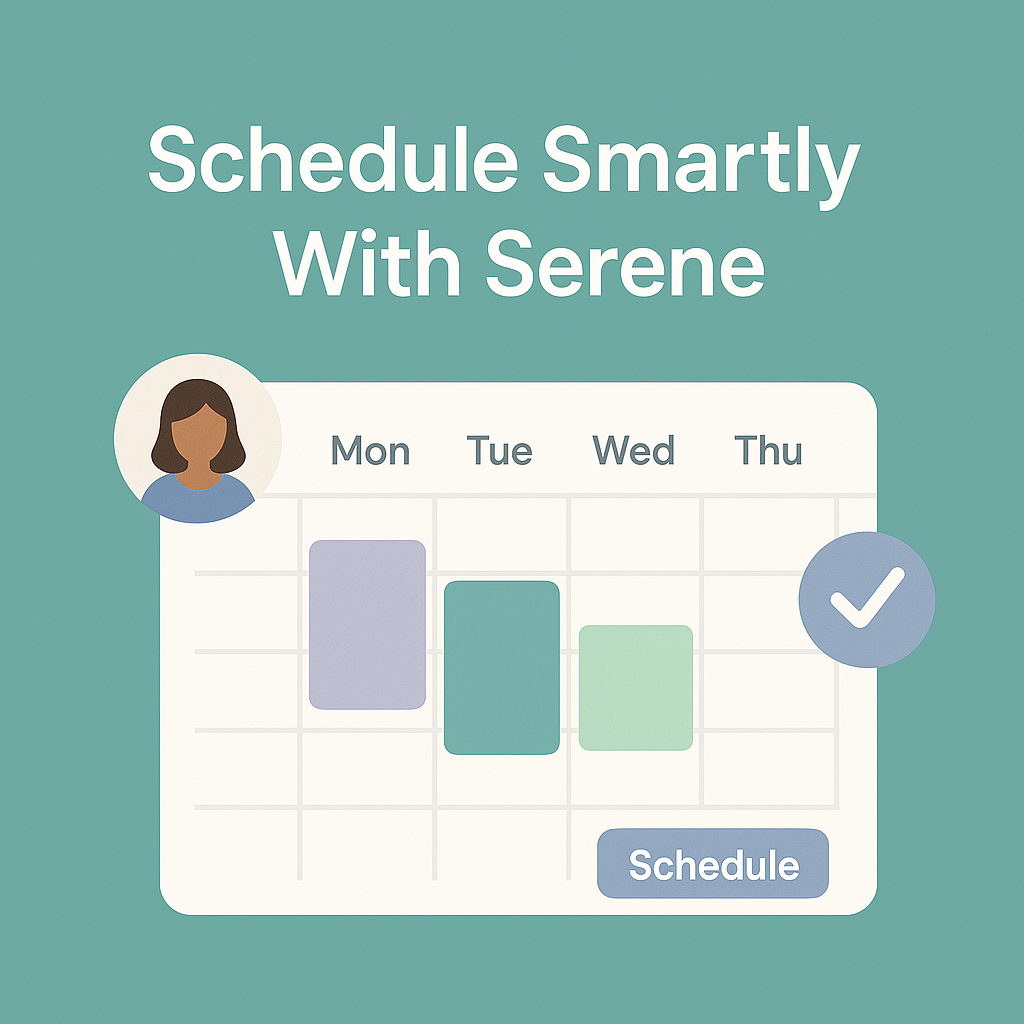 Schedule Smartly With Serene