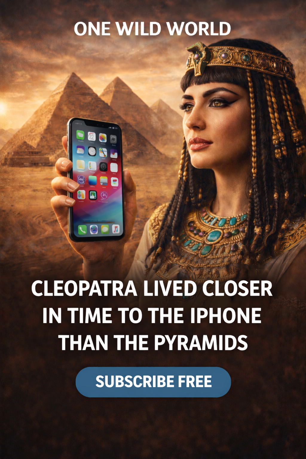 Cleopatra Lived Closer in Time to the iPhone Than to the Building of the Pyramids