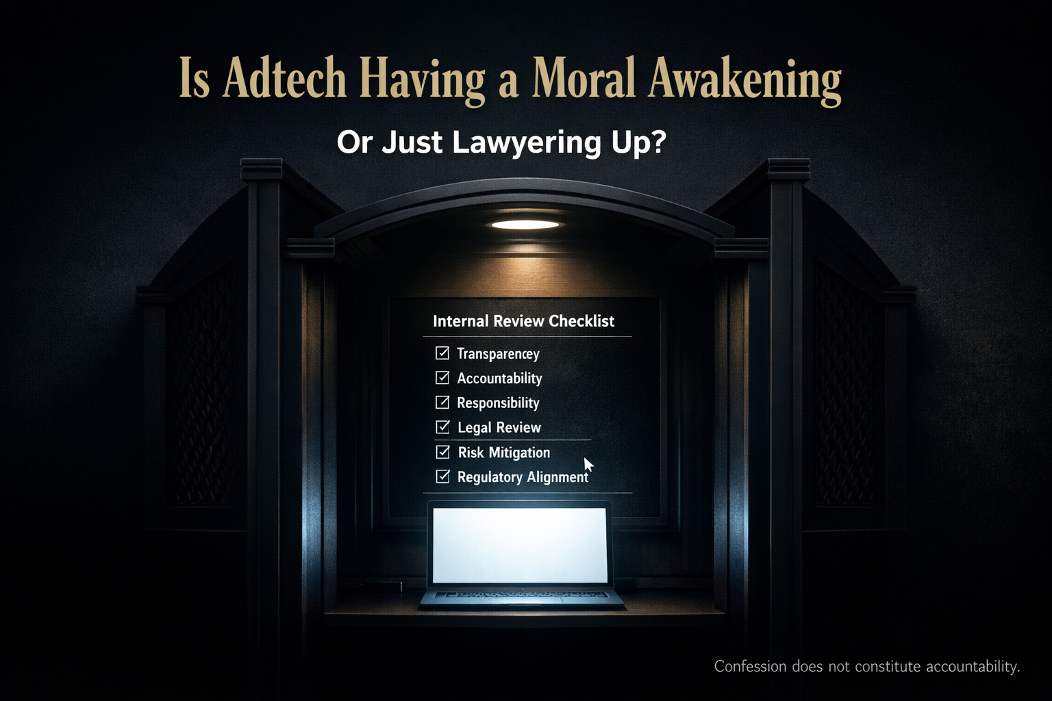 ADOTAT SUNDAY: Is Adtech Having a Moral Awakening, or Just Lawyering Up?