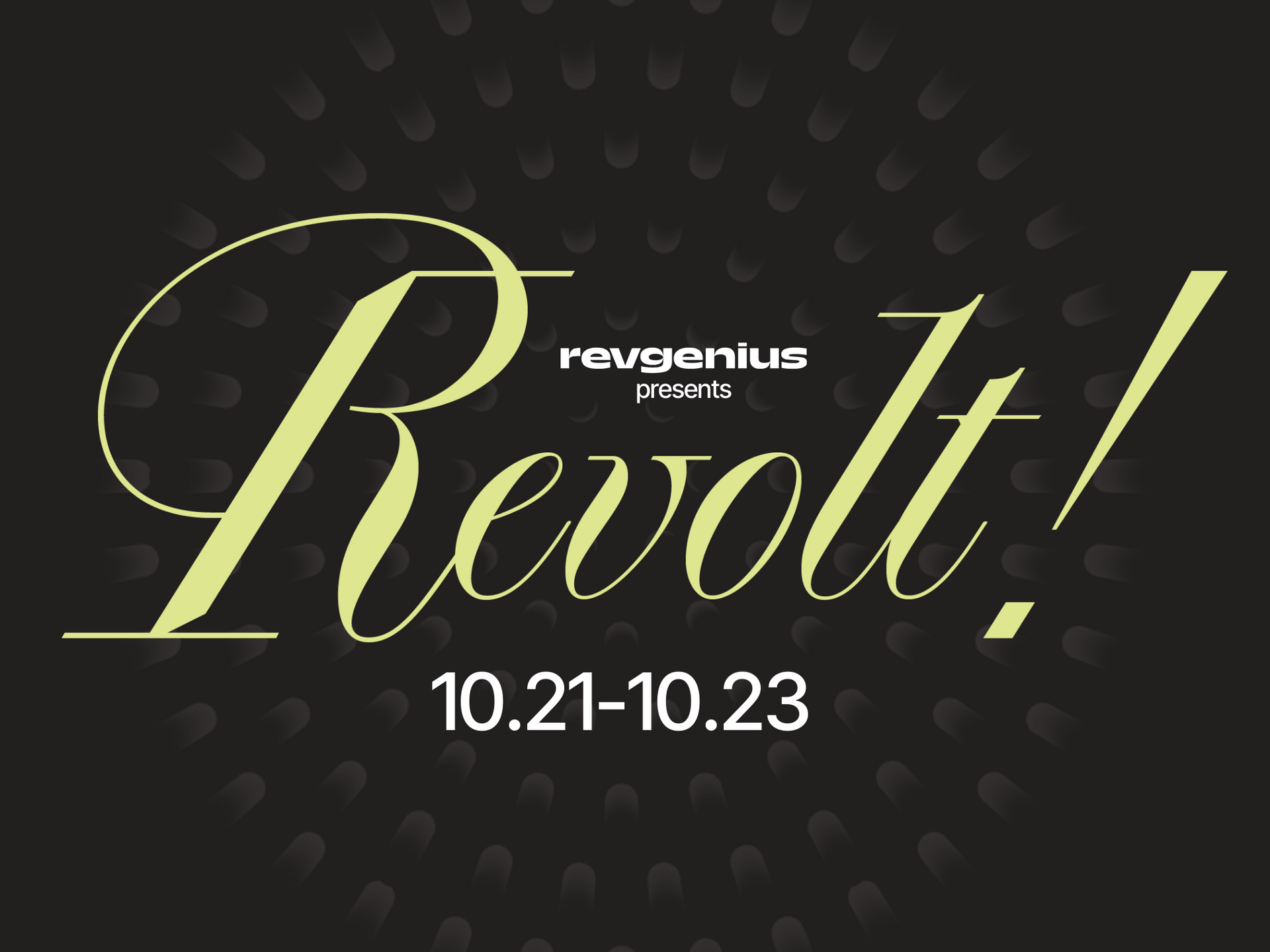 Special Sunday Edition: Revolt