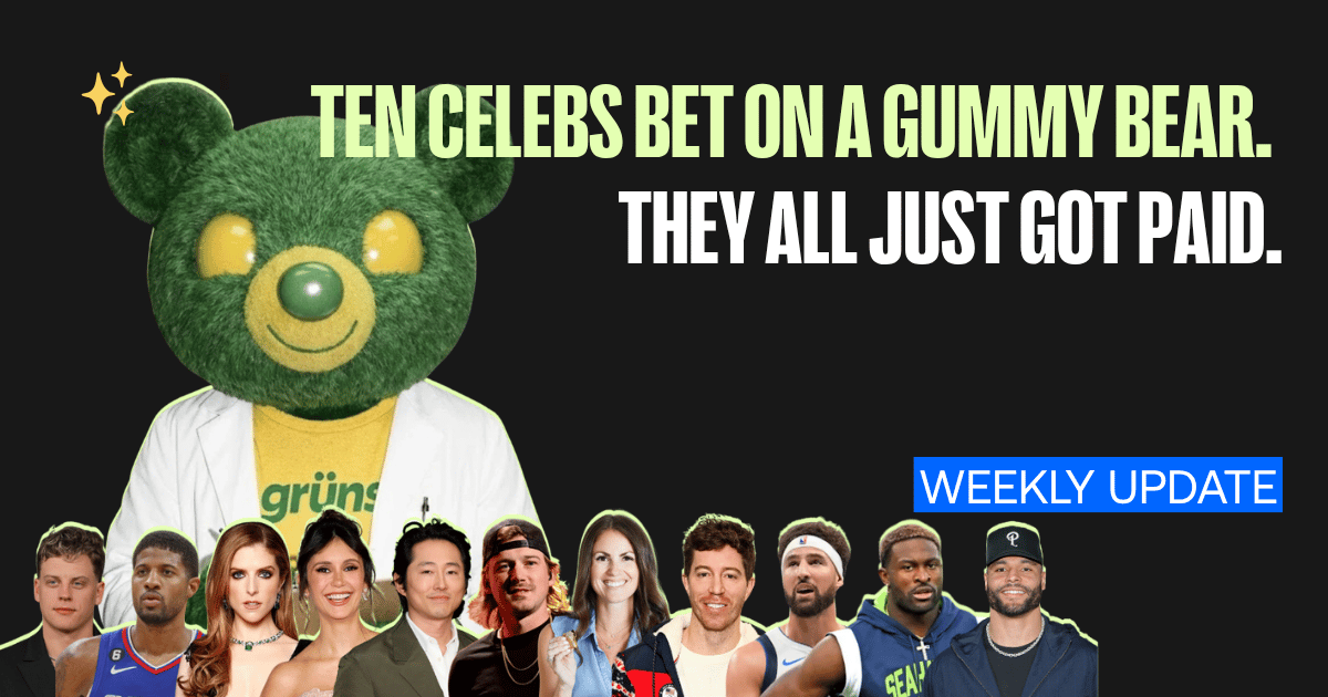 Ten Celebs Bet on a Gummy Bear. They All Just Got Paid.