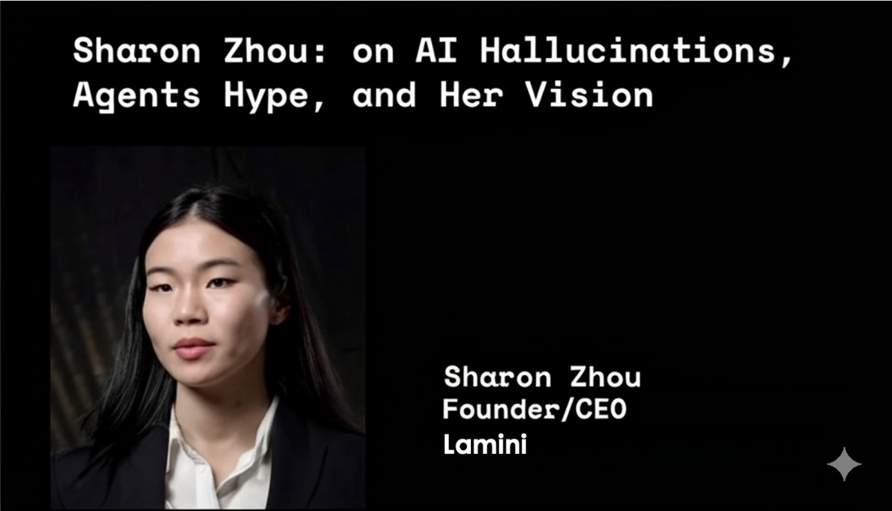 AI의 환각, 극복할 수 있다 - Lamini의 Sharon Zhou 인터뷰