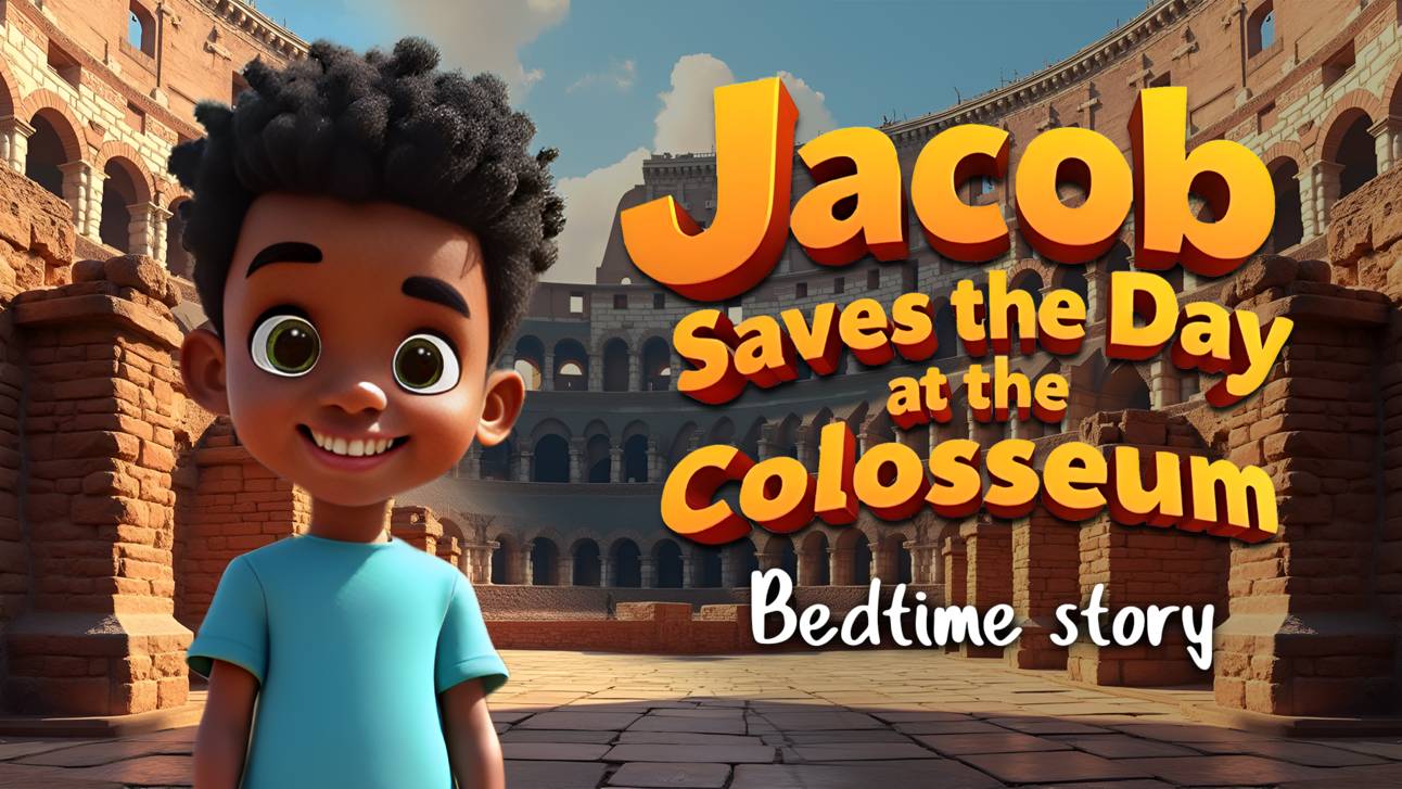 🏟️ Today’s Story: Jacob Time-Traveling Adventure in Ancient Rome ✨