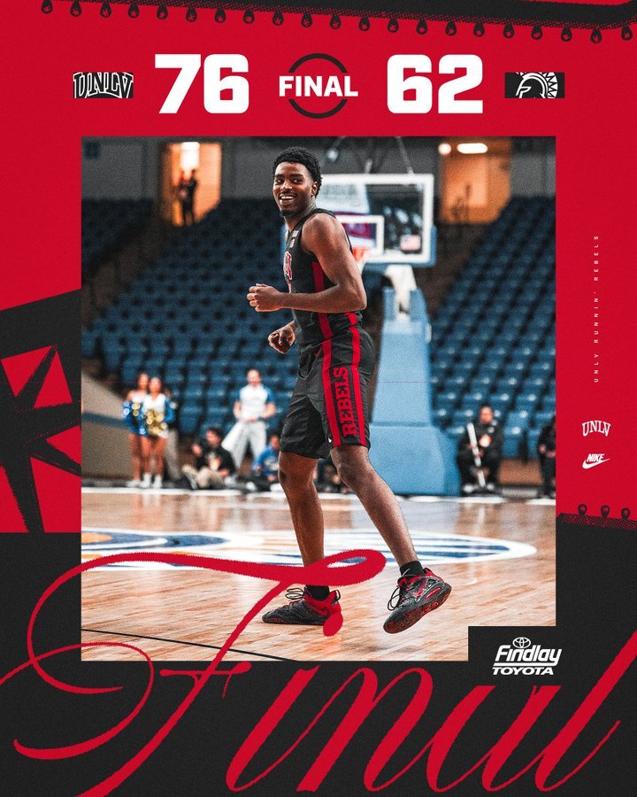 UNLV Improves to 4-2 in Mountain West with 76-62 Win at San Jose State