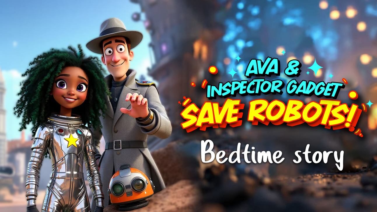 Today's Story: Ava & Inspector Gadget Save Robots!