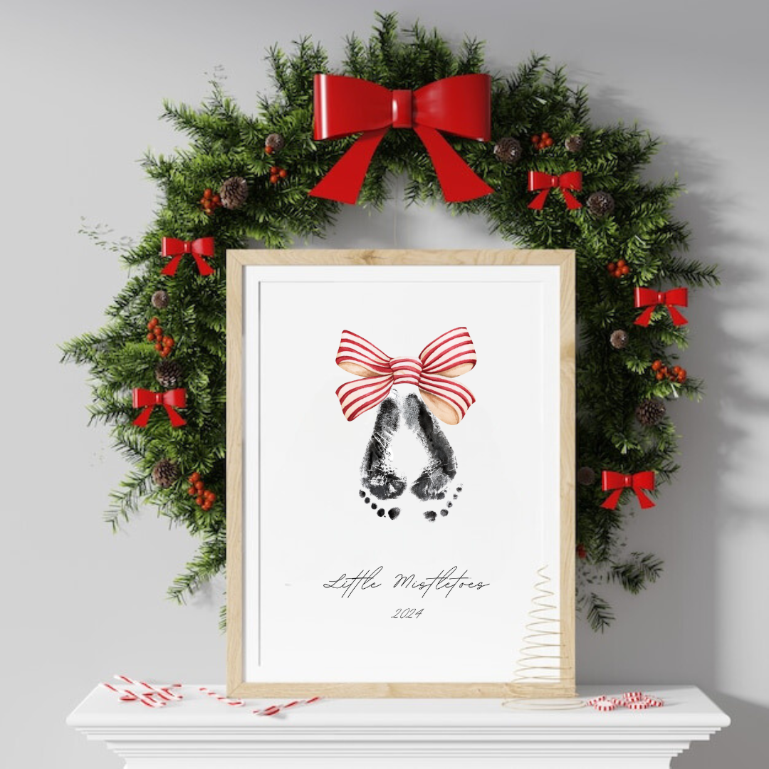 Little Mistletoes Footprint Keepsake