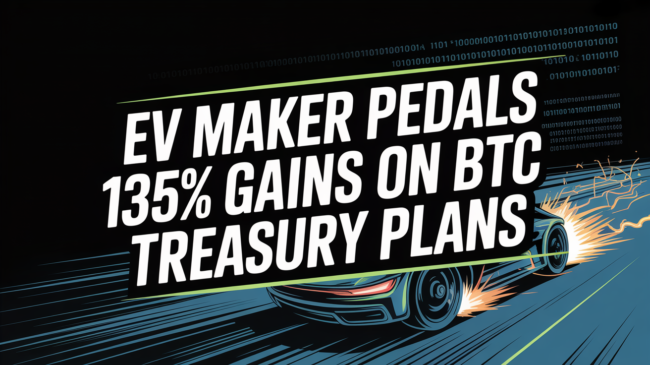EV Maker Pedals 135% Gains on BTC Treasury Plans
