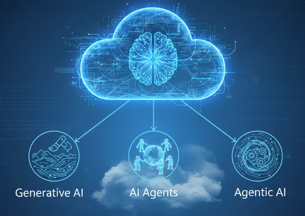 Clearing the AI Confusion: Generative AI vs AI Agents vs Agentic AI for Azure Architects