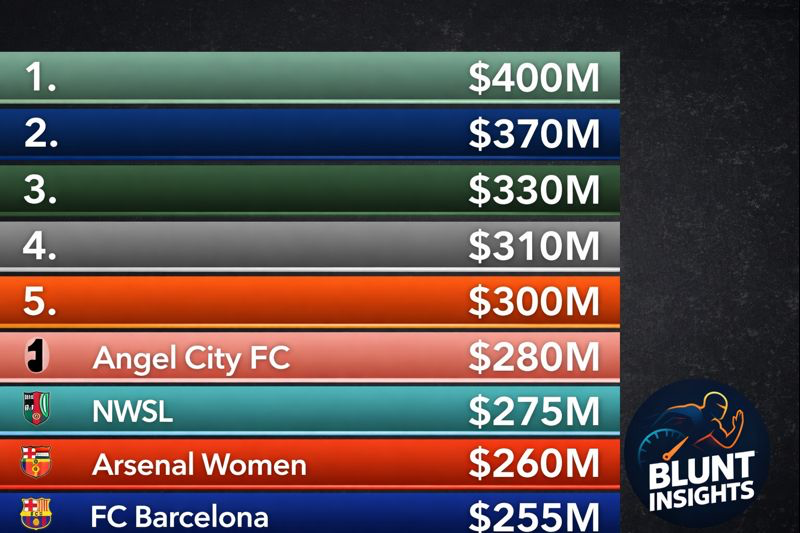 📊 The Most Valuable Women’s Sports Teams in the World