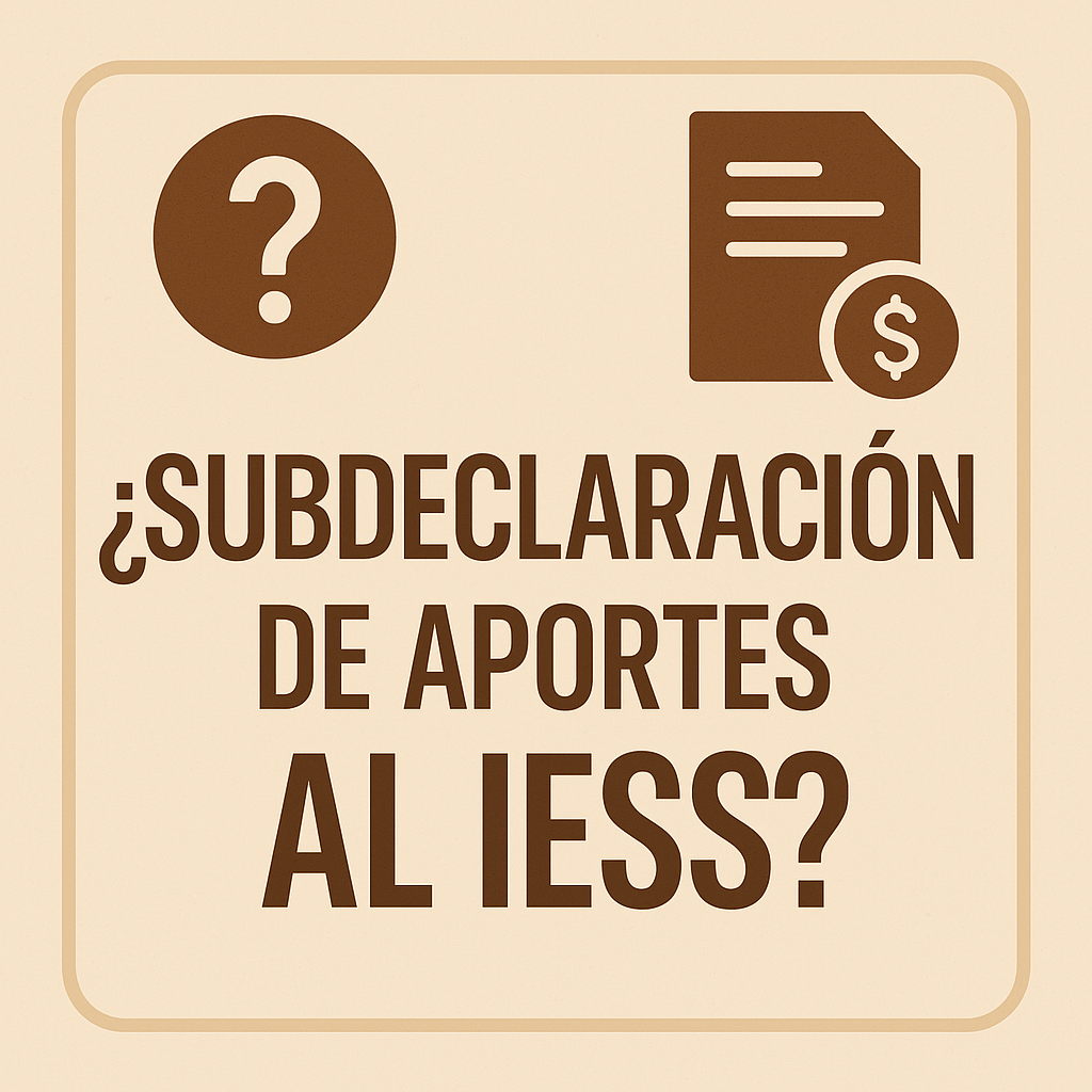 ¿Subdeclaración de aportes al IESS? 🤔 