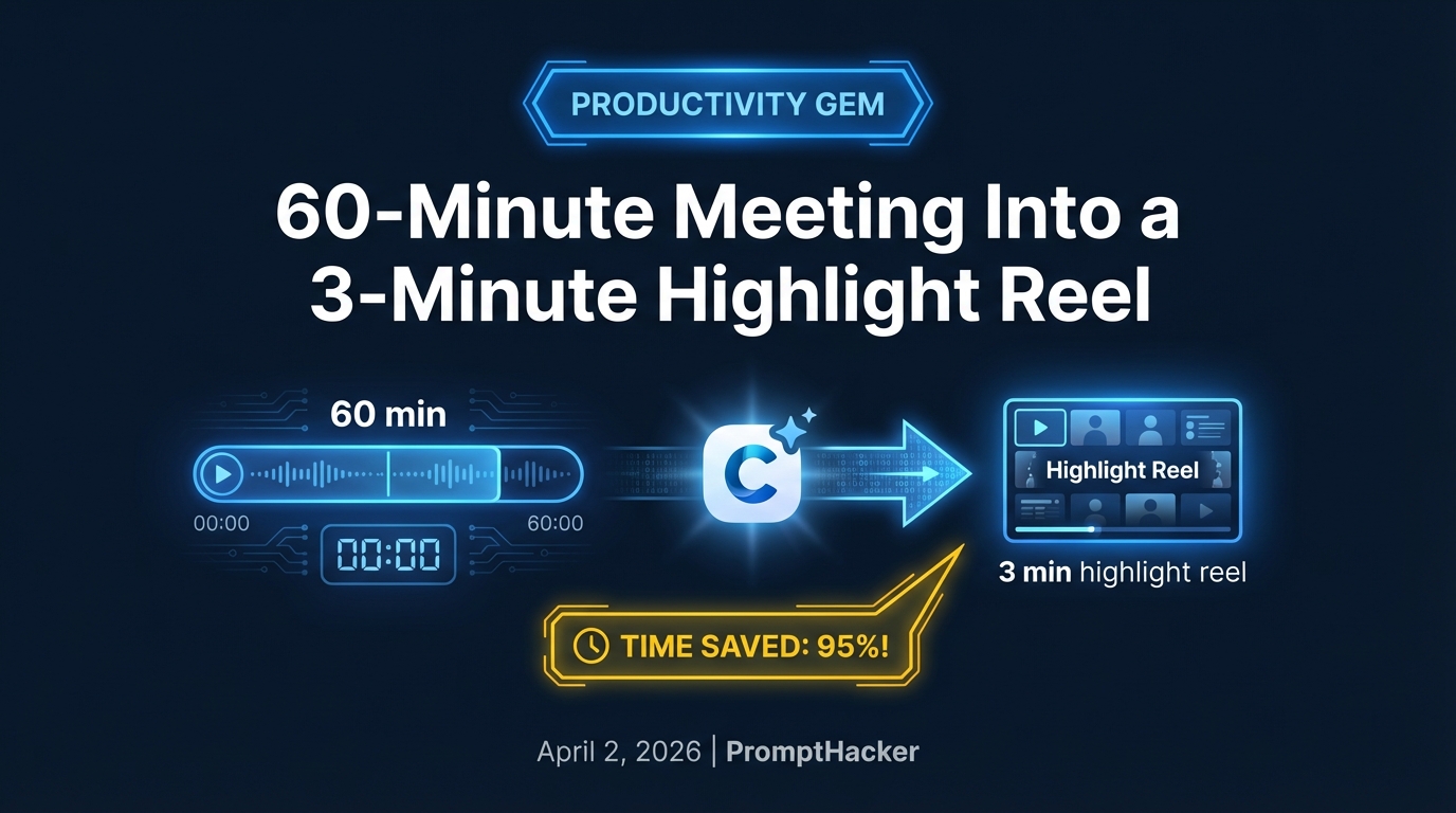 Productivity Gem: Copilot Video Recap Turns a 60-Minute Meeting Into a 3-Minute Highlight Reel