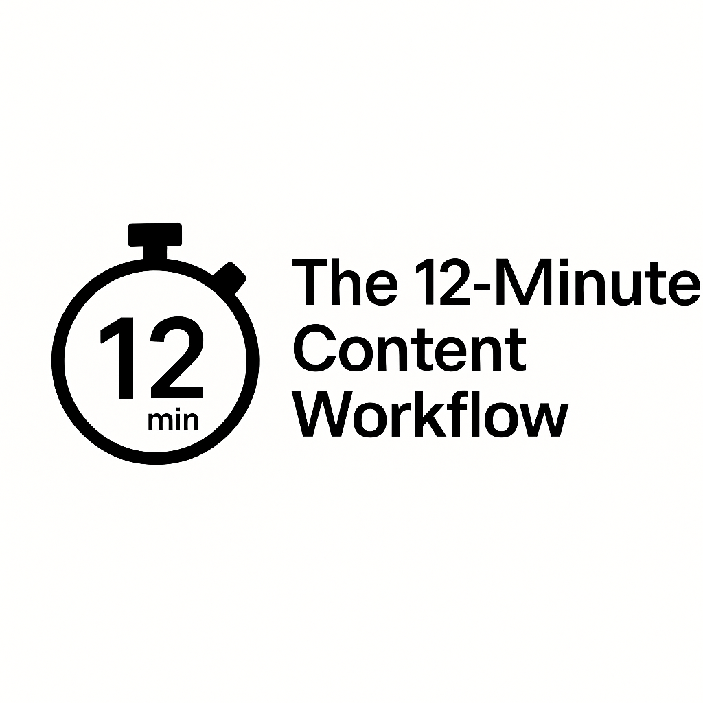 the 12‐minute content workflow