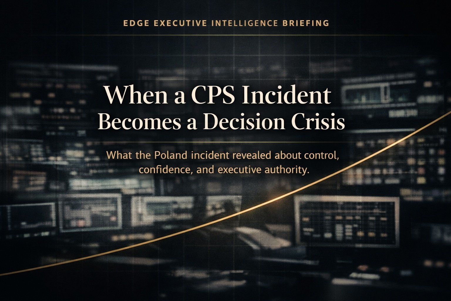 When a CPS Incident Becomes a Decision Crisis