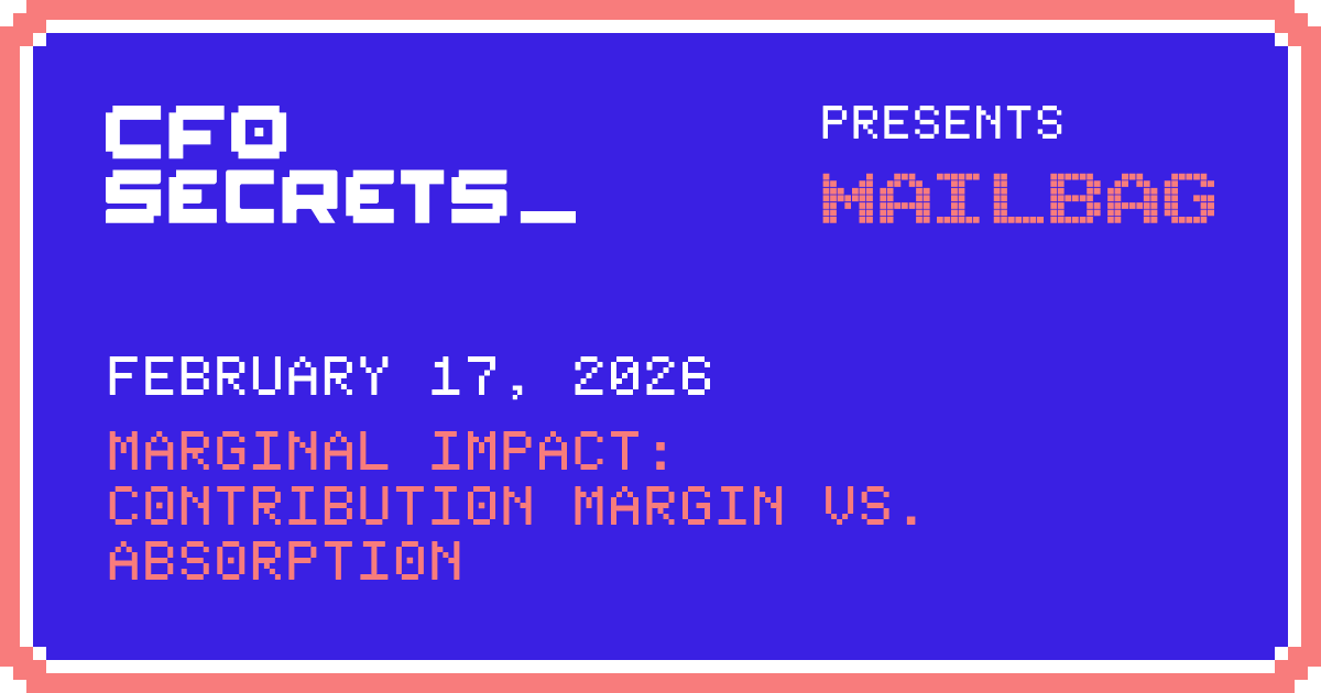 📬 Marginal Impact: Contribution Margin vs. Absorption Costs
