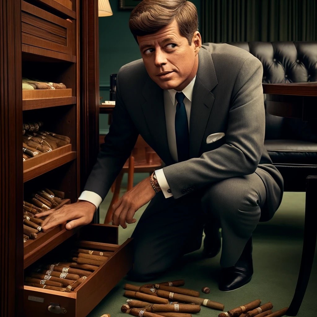 Before Banning Cuban Cigars, JFK Got His