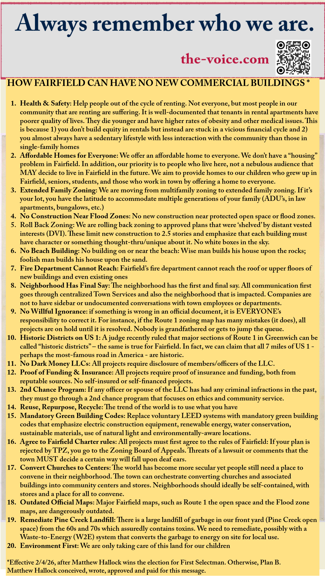 For all the beautiful parts of Fairfield, you showed the best was you. 