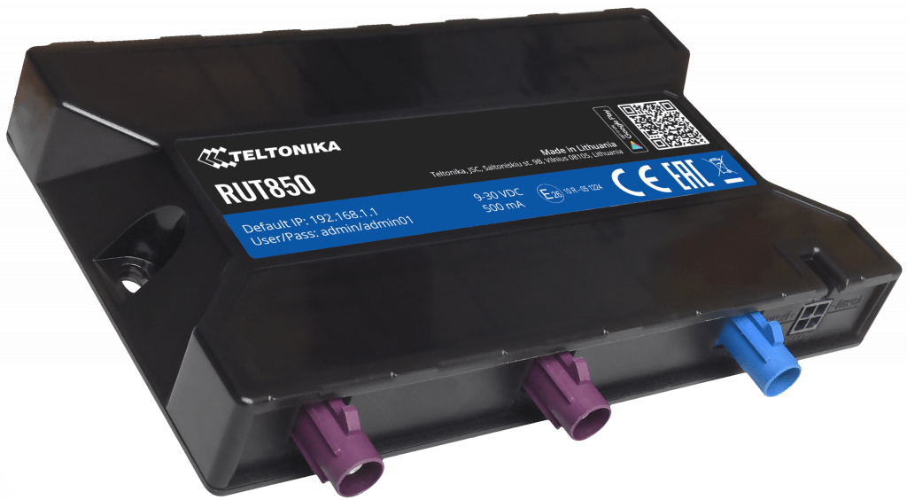 RUT850- Router wireless 4G LTE para automoción