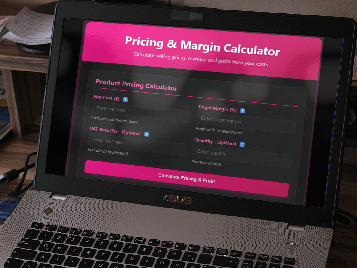 Find The Best Retail Price With Our Easy Pricing Calculator!