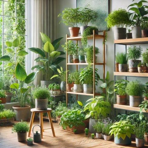 Plants help Indoor Air Quality