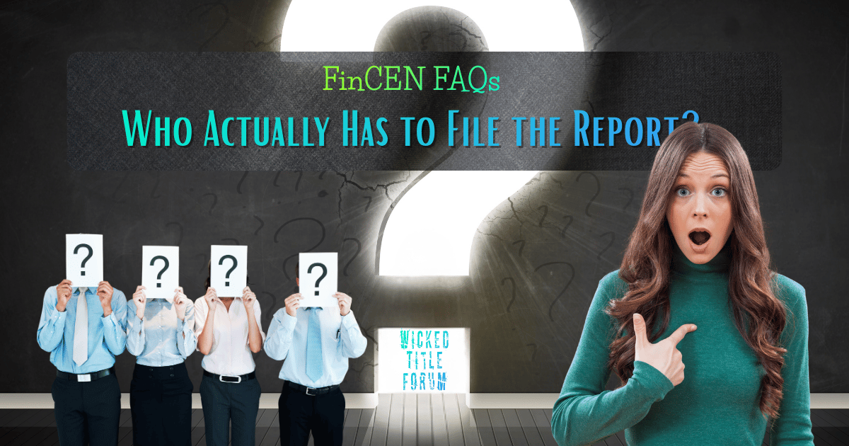 🐐 FinCEN RER: Who Actually Has to File the Report?