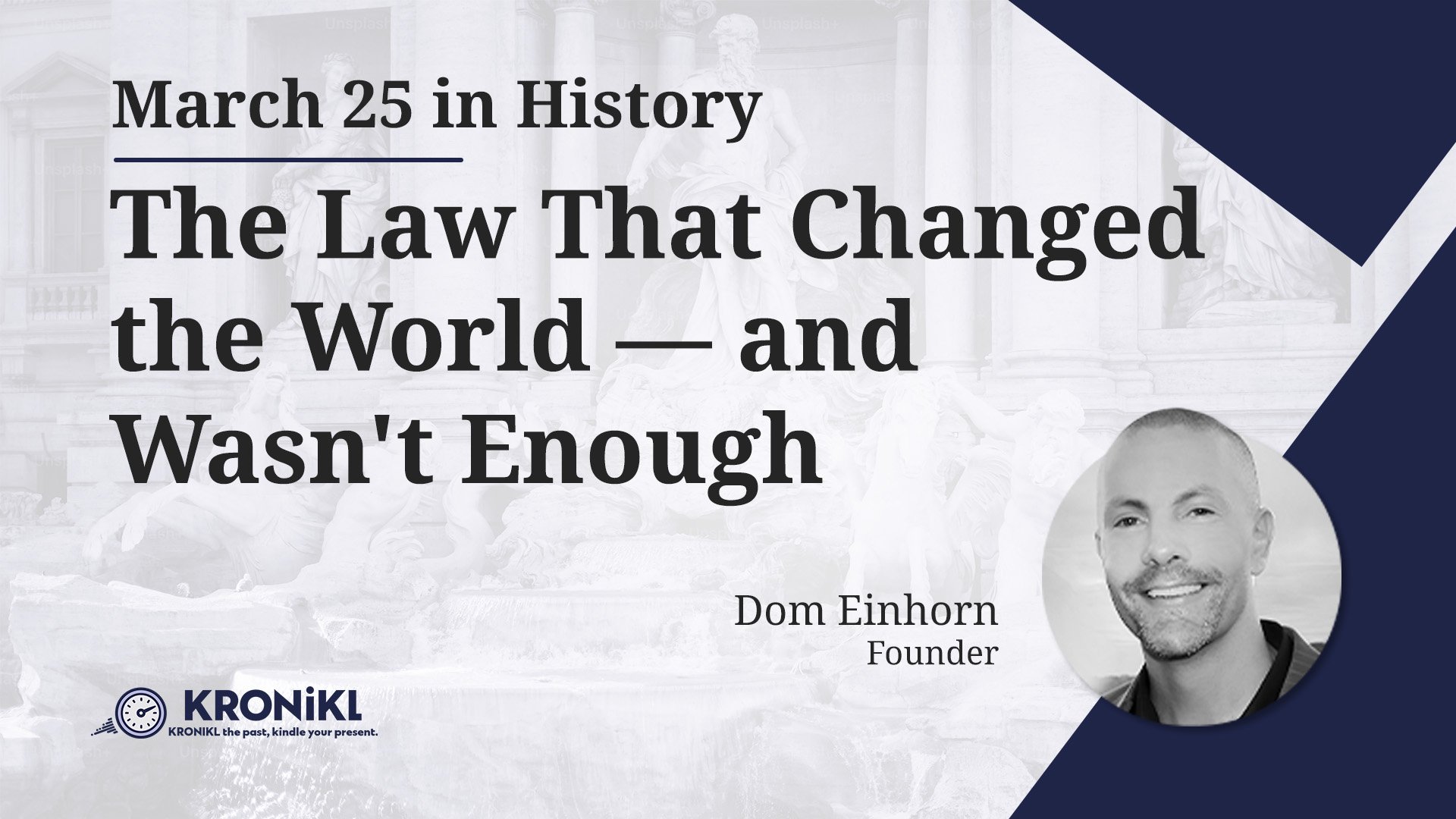 The Law That Changed the World — and Wasn't Enough