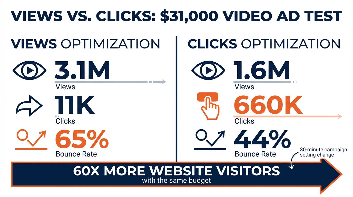 The $31,000 Video Ad Test That Increased Traffic 60X