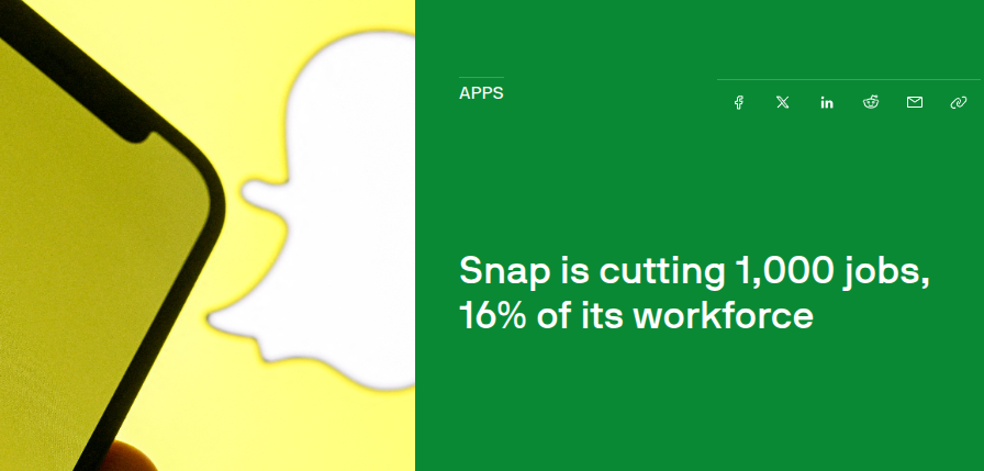 Snap Cuts 1,000 Jobs and Credits AI With Doing the Work. The Rest of Big Tech Is Following the Same Playbook.