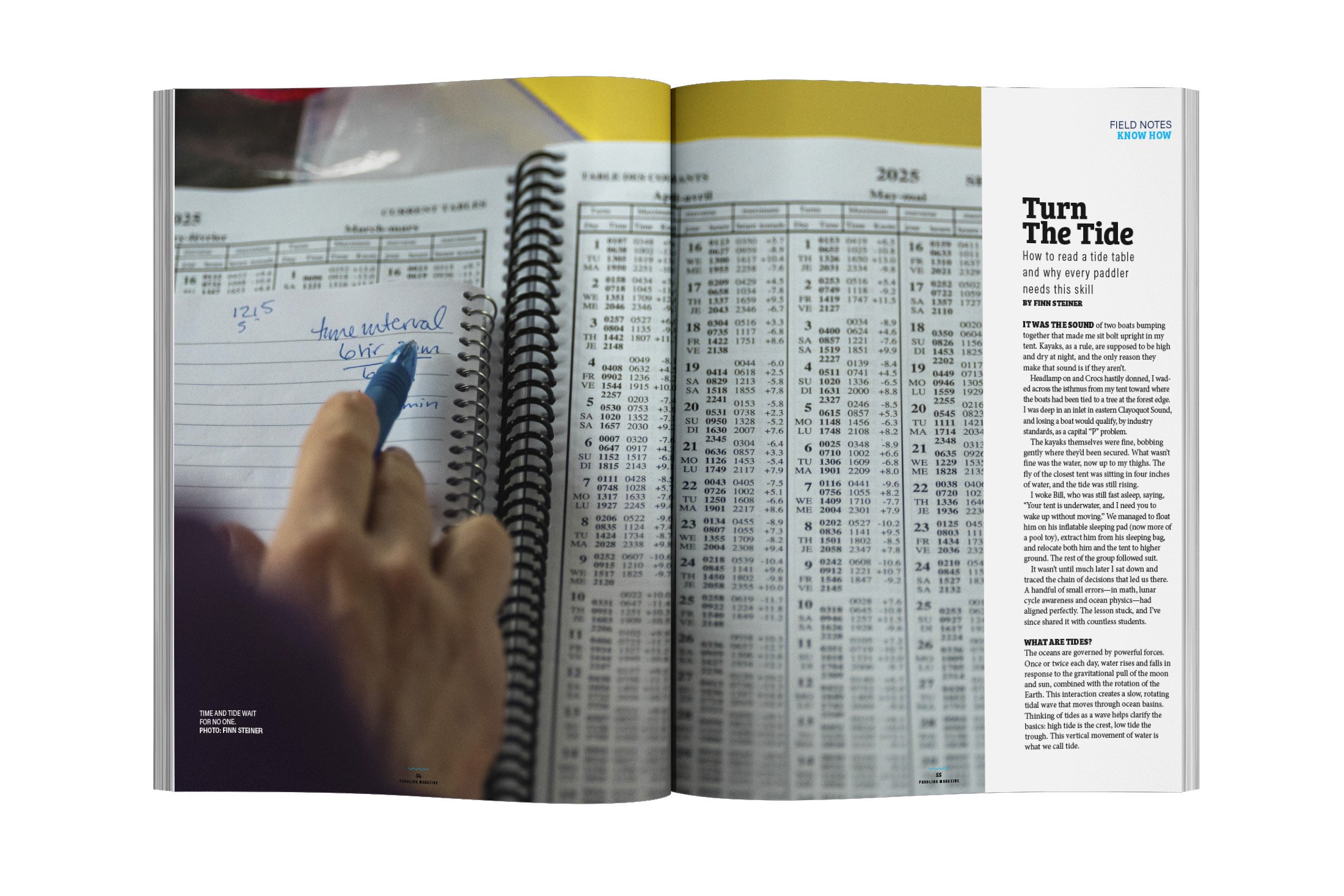 🌊 How To Read A Tide Table — New from Issue 75 📖