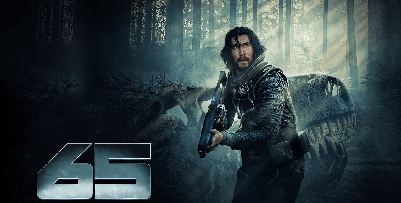 65: Una película de acción futurista y dinosaurios. ¿Qué más podemos pedir?