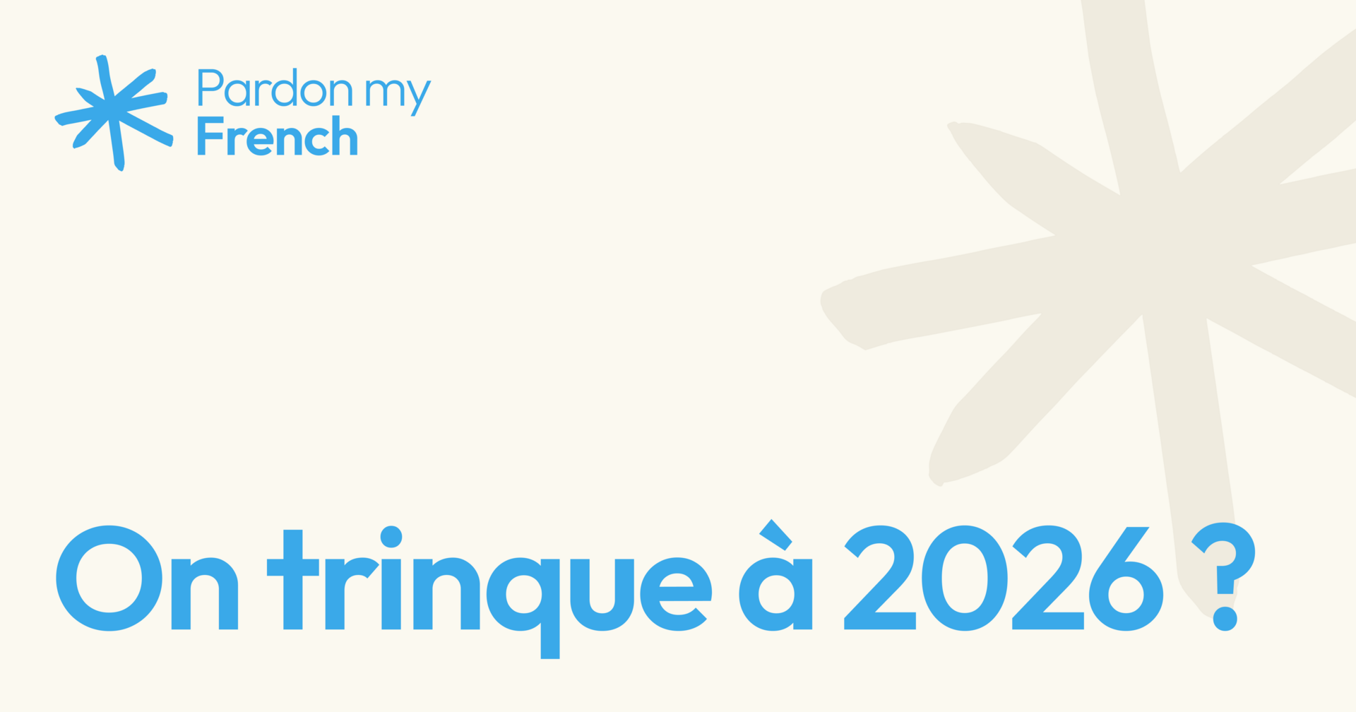*️⃣ On trinque à 2026 ?